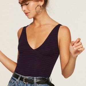 Reformation Maui Ribbed Tank Top